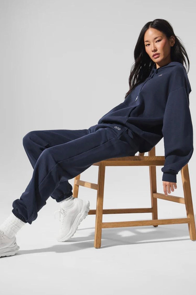 Ensemble Jogging Yoga - Hoodie + Jogging - Bleu Marine