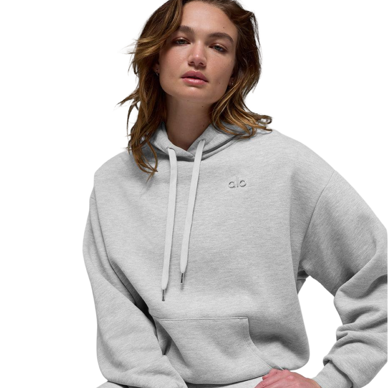 Sweat à capuche gris